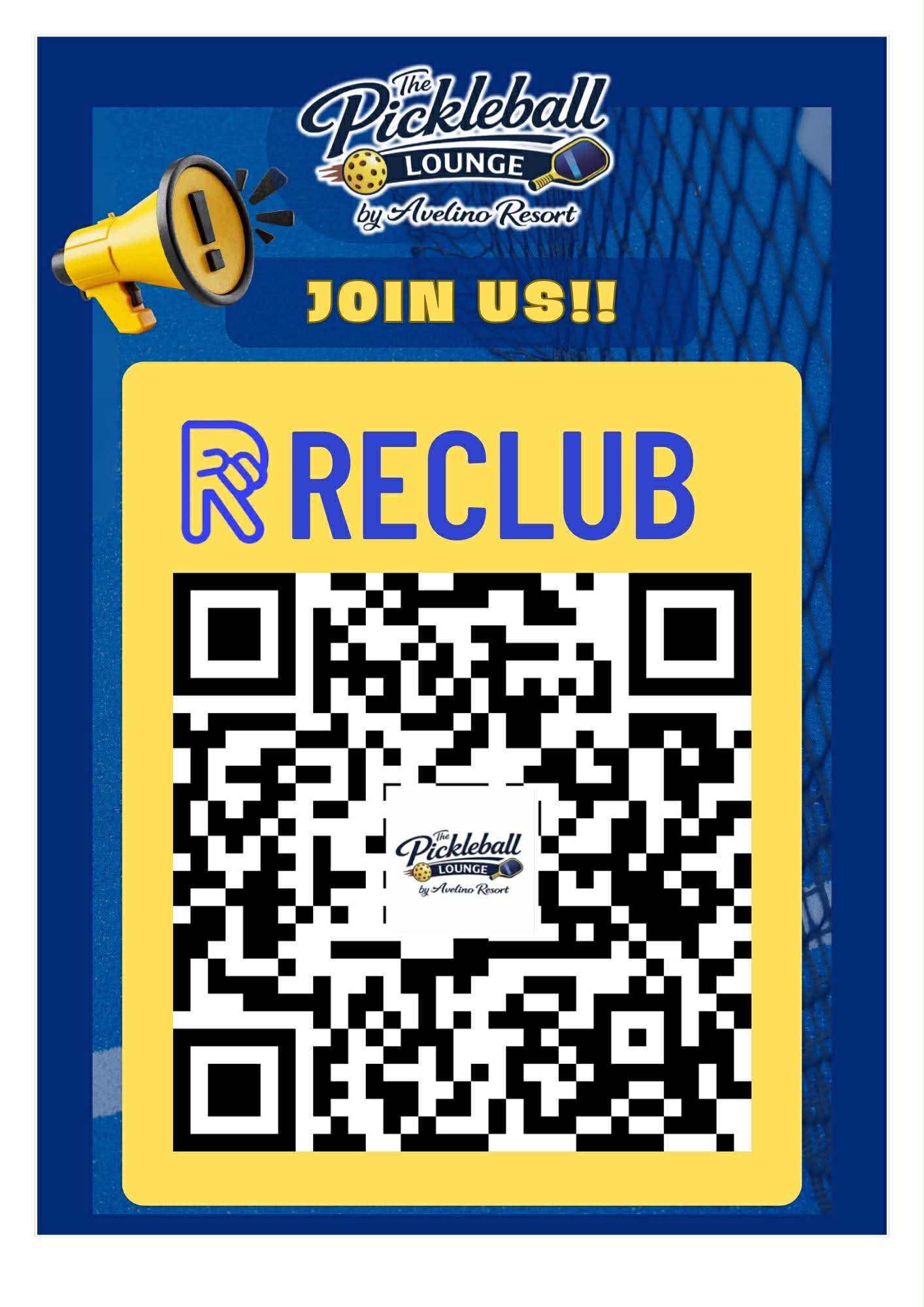 avelino pickle ball qr code